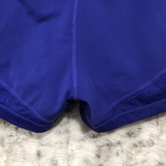 Nike Pro Crossover Waistband Shorts Womens Sz Small Blue Stretch Activewear - Picture 6 of 11